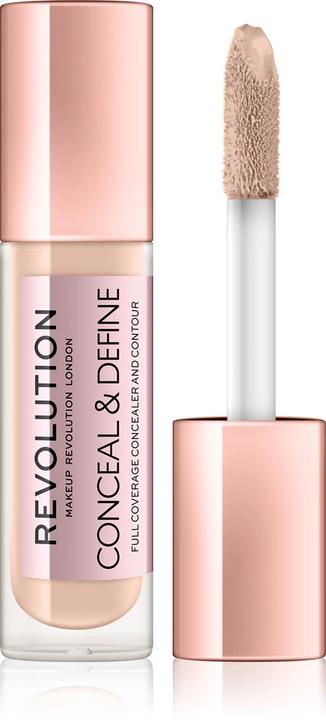 Actual product image Makeup Revolution Conceal and Define Concealer Full Coverage Matte Finish C4.5 0.7 Fl Oz