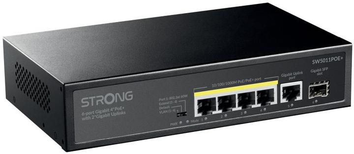 Actual product image Strong Switch 4 Porte Gigabit POE (SW5011POE+) (6 ports)