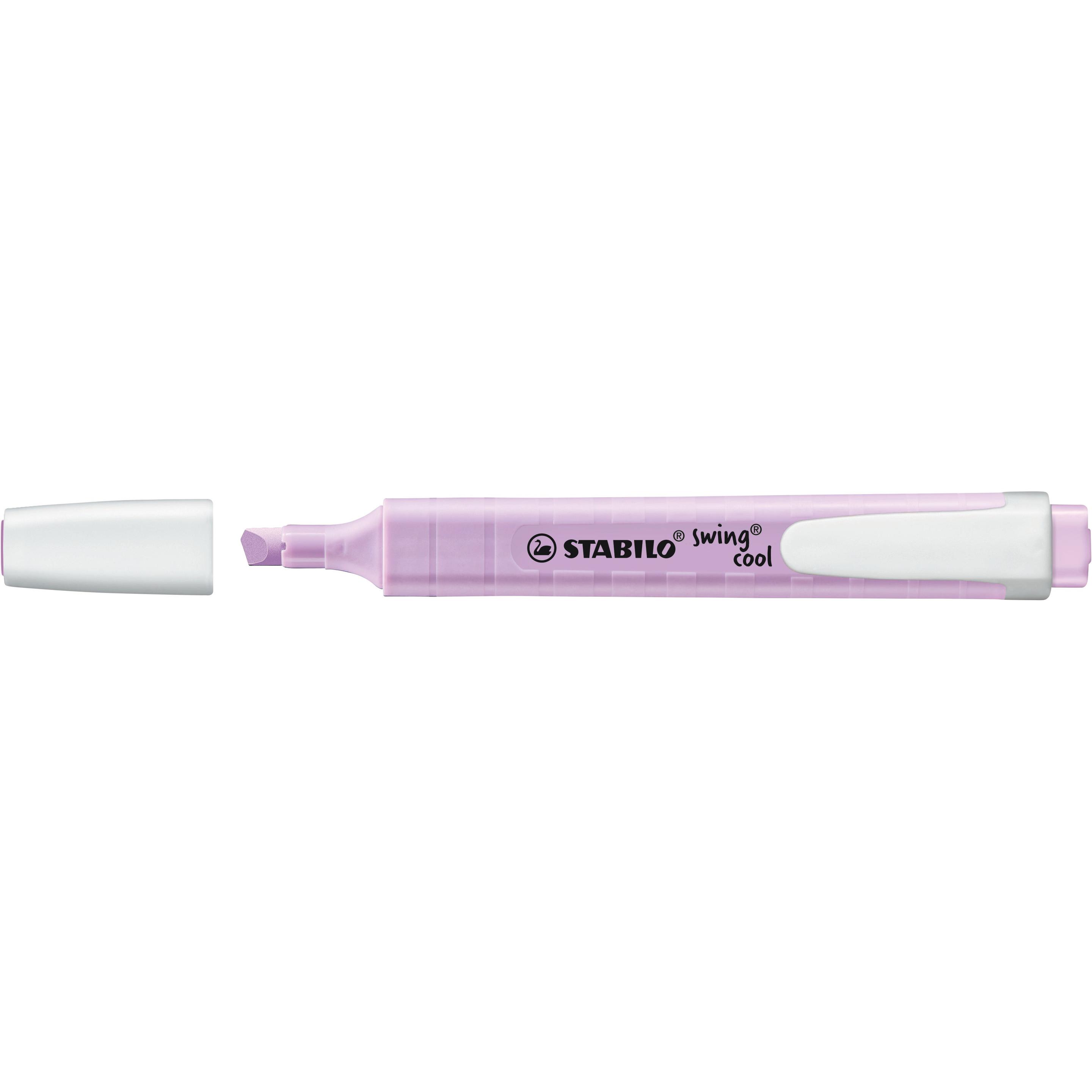 10x STABILO, Marker, swing cool Pastel Textmarker (Purple, 1 mm, 1 x)