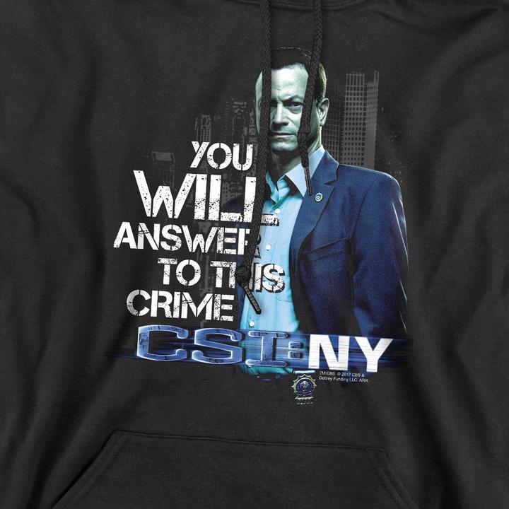 Produktbild Csi: NY You Will Answer Kapuzenpullover (M)