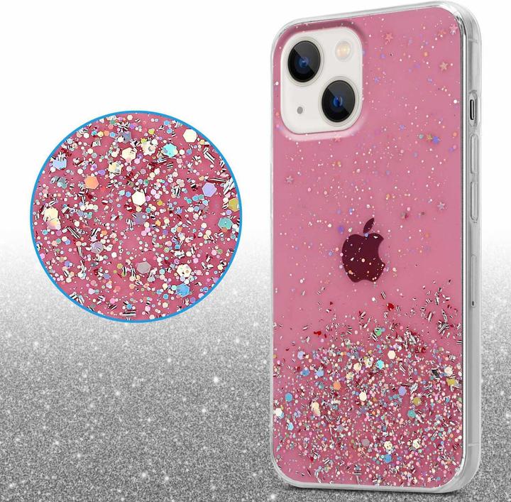 Produktbild Cadorabo Hülle für Apple iPhone 14 im TPU funkelnder Glitter Style (Apple iPhone 14)