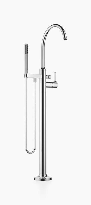 Produktbild Dornbracht VAIA Wannen-Einhandbatterie, Standrohr für freistehende Montage, Schlauchbrausegarnitur