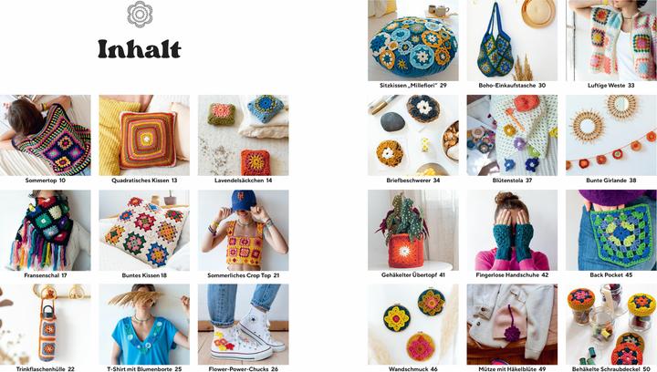 Actual product image Poppige Granny Squares - echt kultig häkeln (German, Françoise Vauzeilles, Katrin Marburger, 2025)