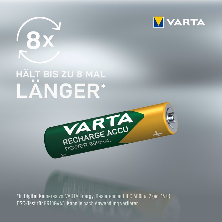 Productafbeelding Varta Accu Power opladen (4 Pcs., AAA, 800 mAh)