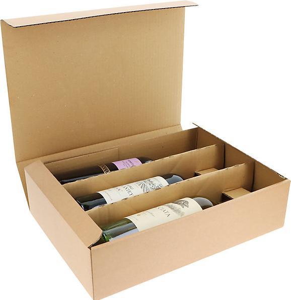 Produktbild kaiserkraft Flaschen-Geschenkkarton Wine Line (2 x)