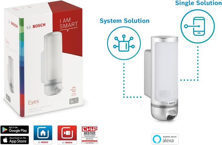 Produktbild Bosch Smart Home Smart Home Eyes Aussenkamera (1920 x 1080 Pixels)