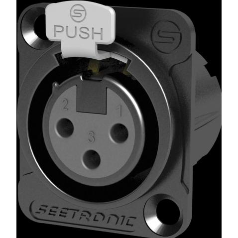 Seetronic MK3F2C-B 3-polige XLR-Steckdose, weiblich, Audio Adapter