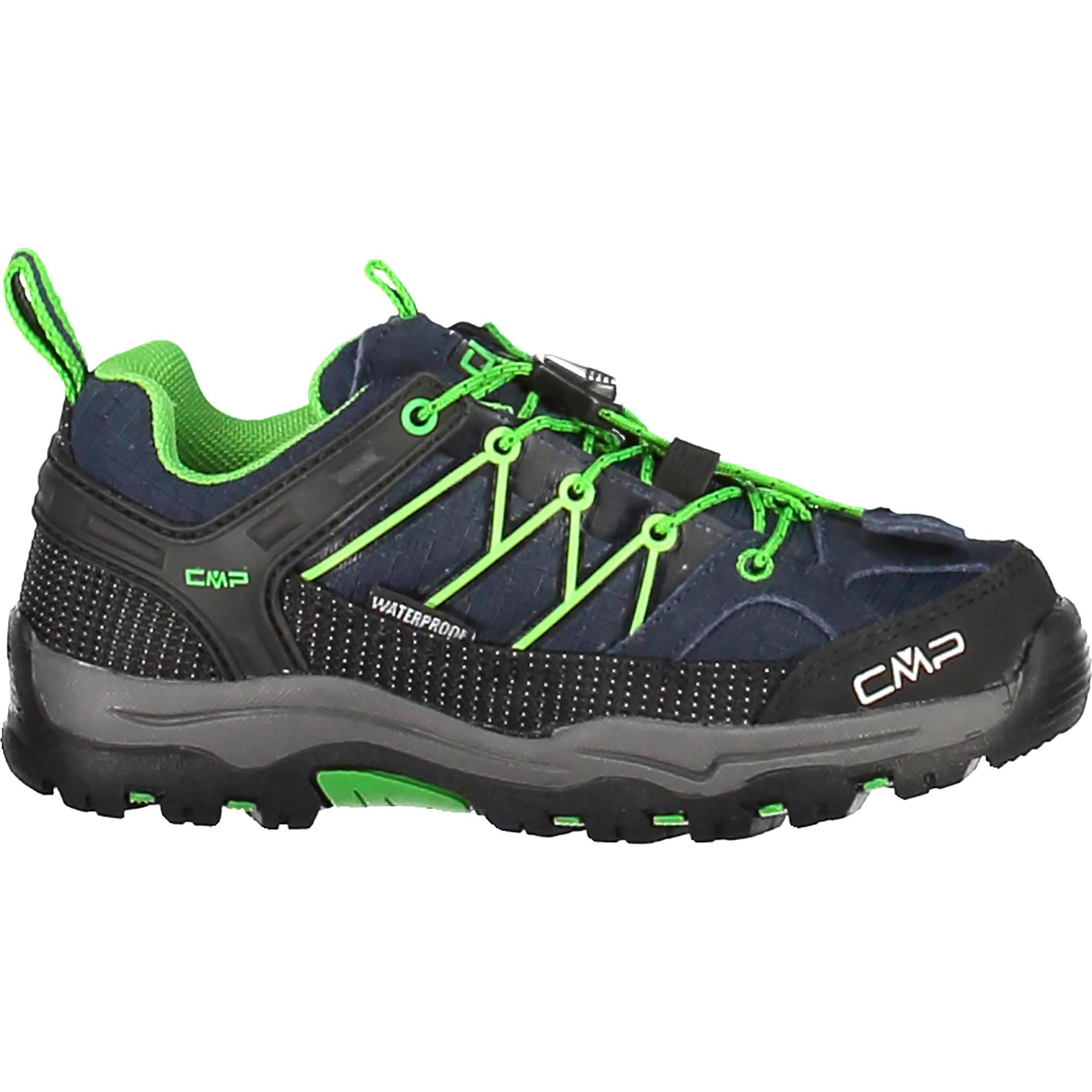 CMP Campagnolo, Unisex, Wanderschuhe, Rigel Low WP Trekking Shoes Kids (31), Schwarz, Blau