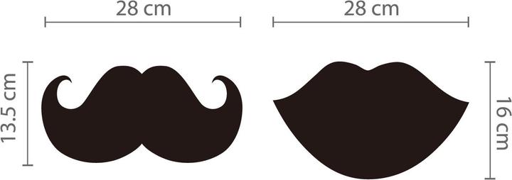 Immagine prodotto Walplus Barba a bocca di lavagna (28 x 16 cm)
