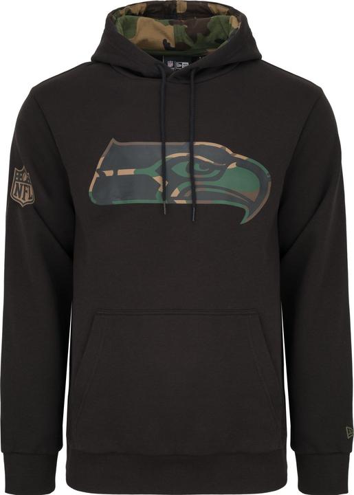 Actual product image New Era Fleece Hoody - NFL Seattle Seahawks schwarz - M (M)
