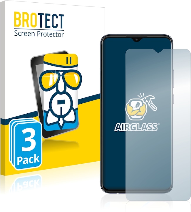 Actual product image BROTECT AirGlass Glass (3 Piece, Oppo A15)