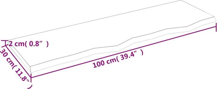 Produktbild vidaXL Waschtischplatte (40 x 50 x 2 cm)