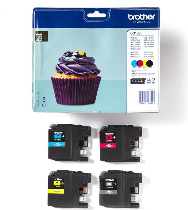 Produktbild Brother LC-123VALBP Value Pack (M, C, Y, BK)