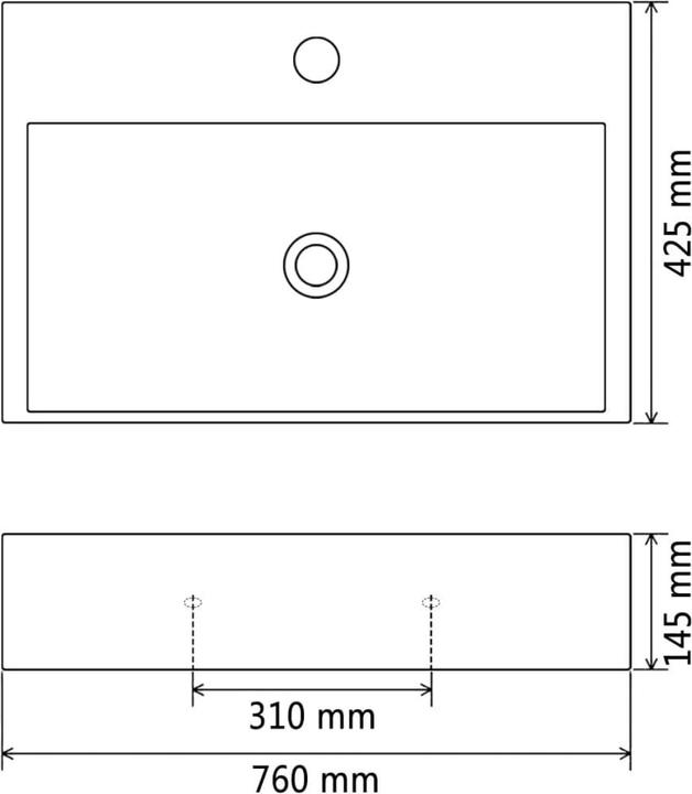 Immagine prodotto vidaXL Becken (425 mm, 760 mm)