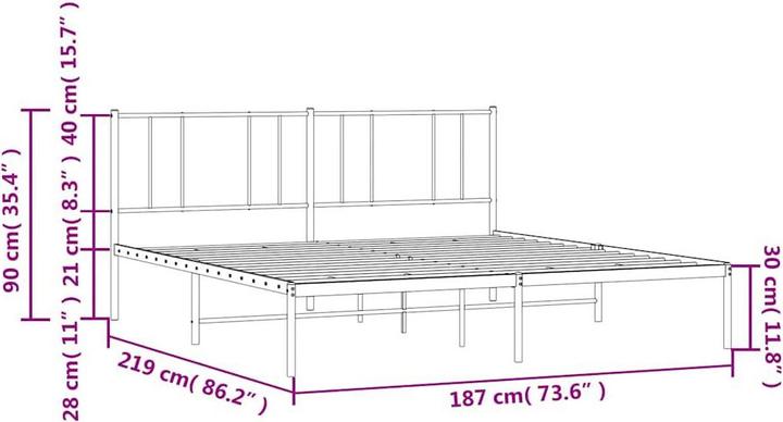 Image du produit vidaXL Bettgestell (183 x 213 cm)
