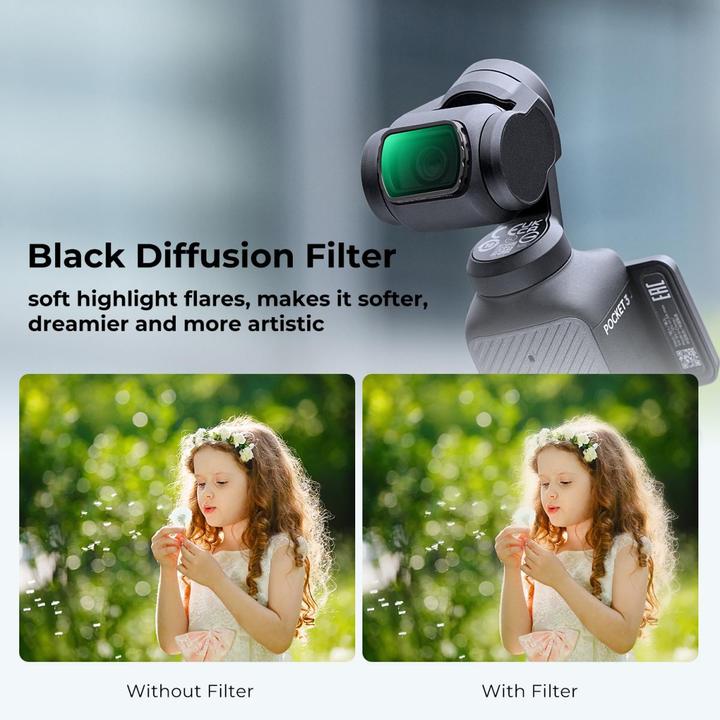 Produktbild K&F Concept Magnetic Black Mist 1/4, HD, Anti-Reflection Green Coating, Waterproof and Scratch Resistant on One