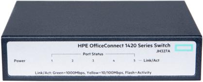 Produktbild HPE OfficeConnect 1420 5G, Unmanaged, L2, Gigabit Ethernet (10/100/1000), Ful (5 Ports)