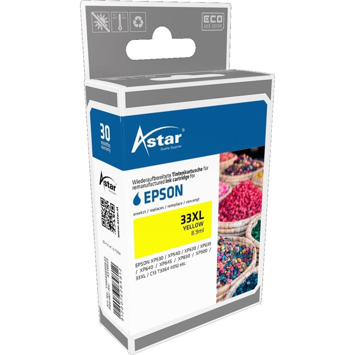 Thumbnail - Astar, Druckerpatrone, AS16023 - Kompatibel - Gelb - Epson - Einzelpackung - XP530 / XP540 / XP630 / XP (Y)