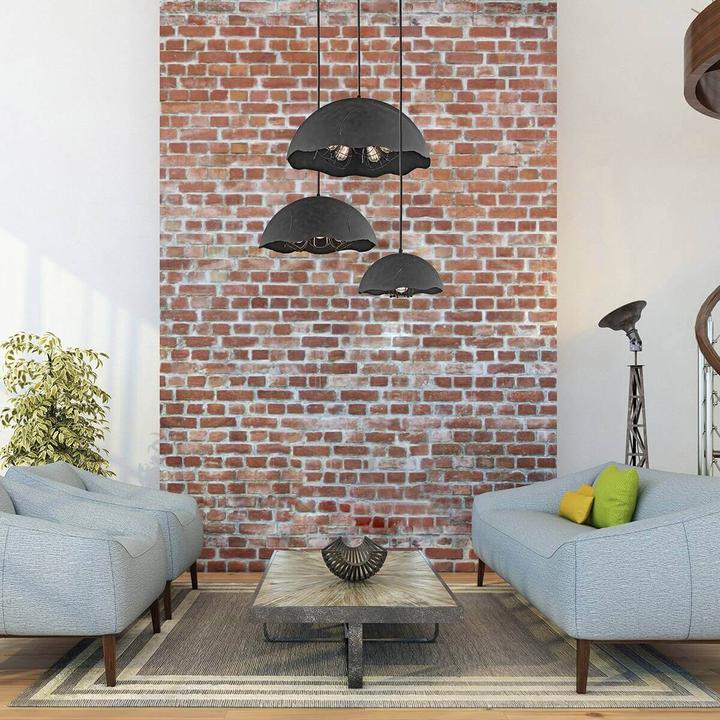 Actual product image Elstead Lighting Fracture pendant light E27 triple Weathered zinc (E27)