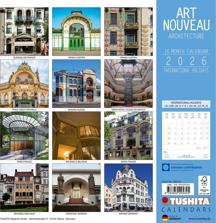Produktbild Art Nouveau Architecture 2026