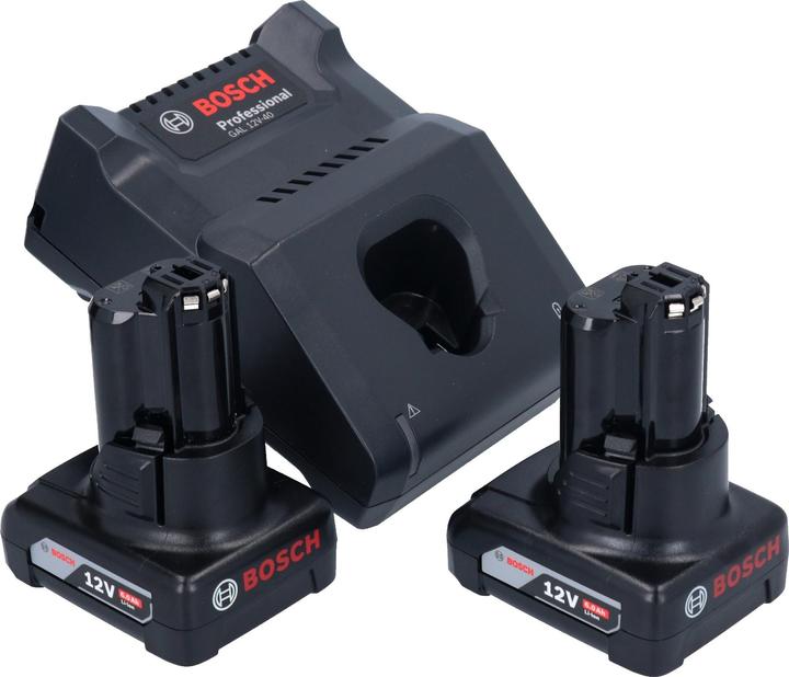Produktbild Bosch Professional Bosch GWG 12V-50 S Professional Akku Geradschleifer 12 V 6 mm Brushless + 2x Akku 6,0 Ah + (Geradschleifer)
