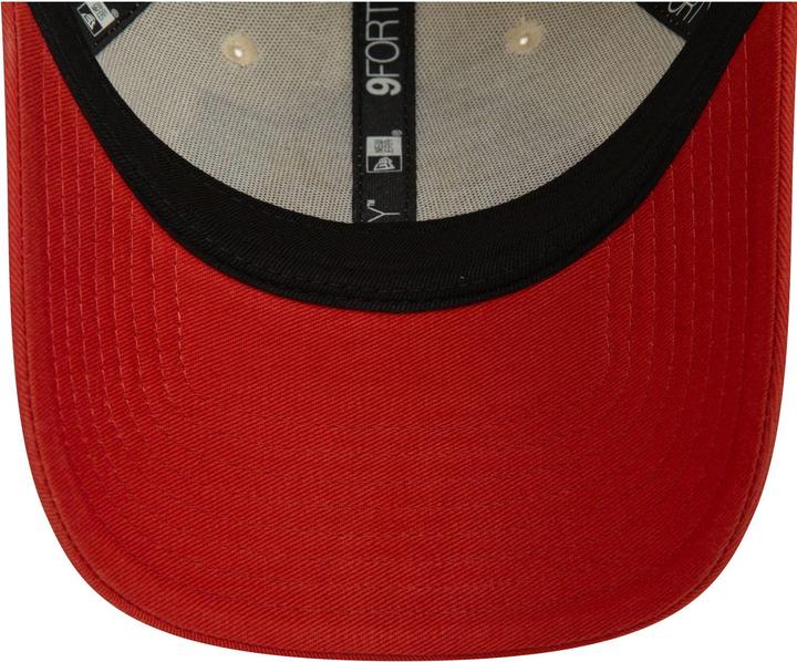 Actual product image New Era Colour Block 9FORTY LA baseball cap - red and cream white