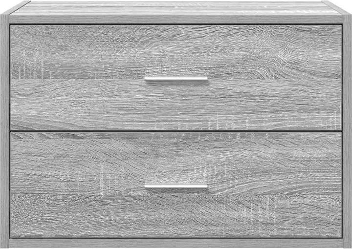 Produktbild VidaXL Schrank mit 2 Schubladen Grau Sonoma 60x31x40 cm Holzwerkstoff (60 x 31 x 40 cm)