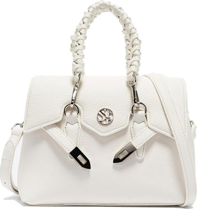Actual product image Secret Pon Pon Damen Handtasche - Modell Seraphina Plus - 100% Polyurethan - 26.0 X 19.5 X 11.0 Cm