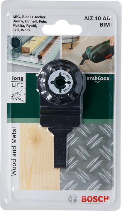 Produktbild Bosch Zubehör Starlock HCS Tauchsägeblatt AIZ 10 AB Wood and Metal, 10 x 20 mm
