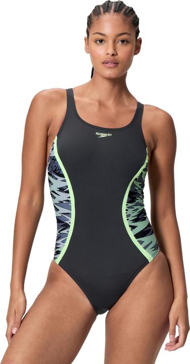 Produktbild Speedo Hyperboom Splc Msclbk 1pc Blk/Ltgrn (38, 40)