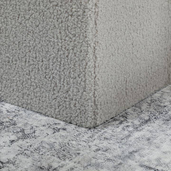 Image du produit Homcom Sitzbank Polyester, MDF Hellgrau (38 cm)