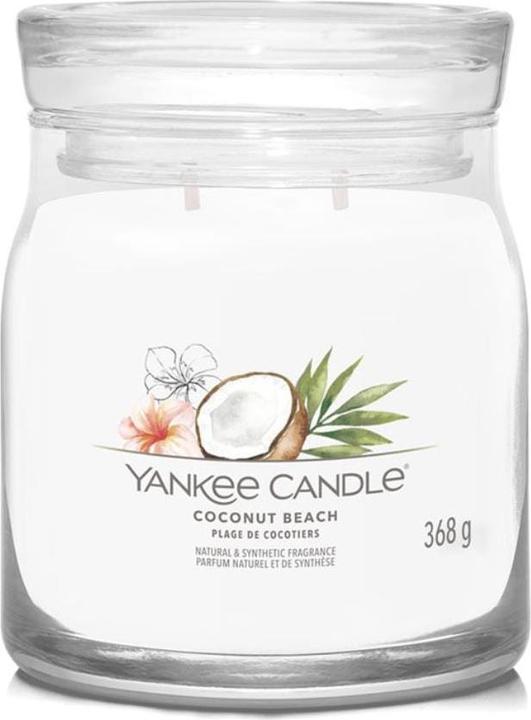 Actual product image Yankee Candle Duftkerze Coconut Beach Signature Medium Jar