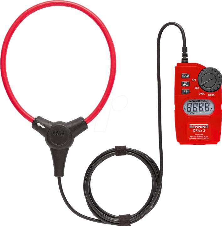 Produktbild Benning Stromzange digital CFlex 2 Kal (CAT IV 600V, Zangenstrommesser)