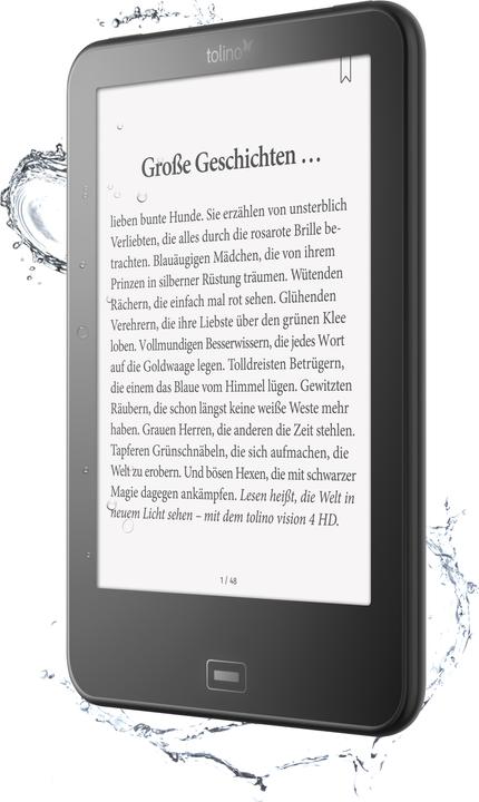 Produktbild tolino vision 4 HD (6", 8 GB, Schwarz)