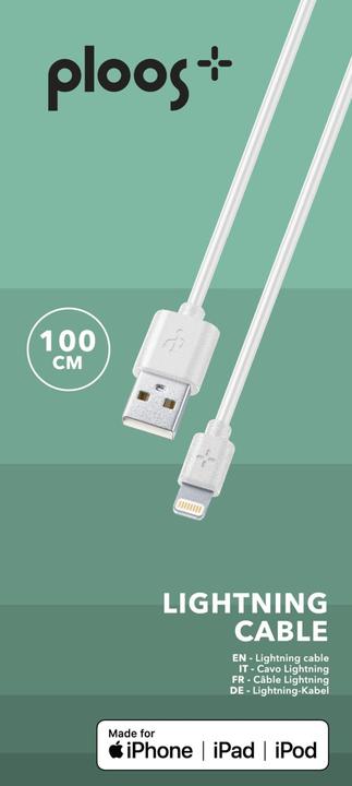 Produktbild Cellularline PLOOS - CABLE 100cm - Lightning (1 m, USB 2.0)