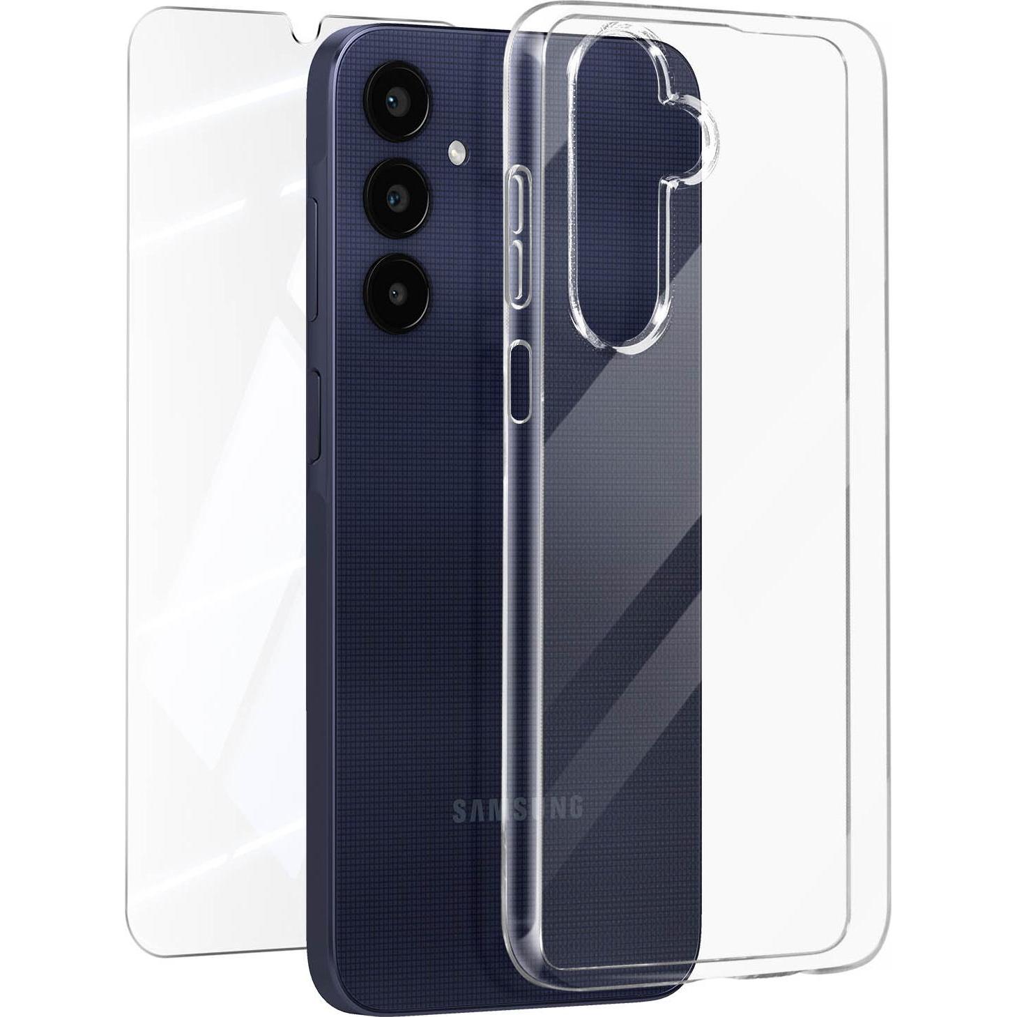 Mayaxess Complete Protection Pack Series (Samsung Galaxy A25 5G), Smartphone Hülle, Transparent