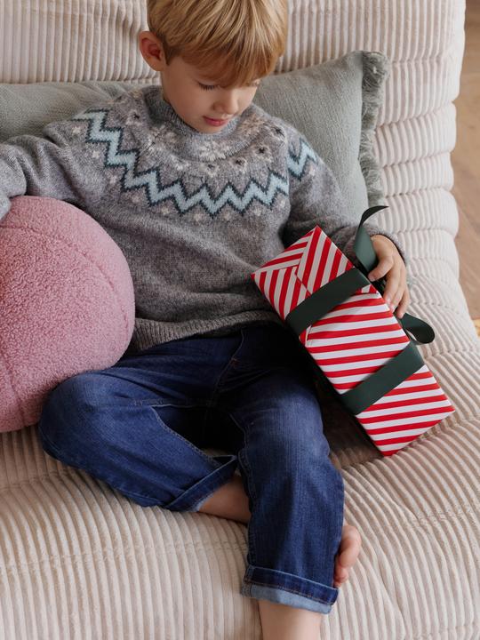 Image du produit Vertbaudet Kinder Pullover mit Norwegermuster Capsule für Weihnachten (116)