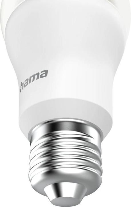 Produktbild Hama Smarte WLAN-LED-Lampe, E27, Matter, 9W, RGBW, für Sprach-/App-Steuerung (E27, 806 lm, 1 x)