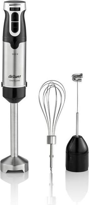 Actual product image Arzum AR1160 Hand Blender 1000W Continuous Speed Adjustment Black, Inox