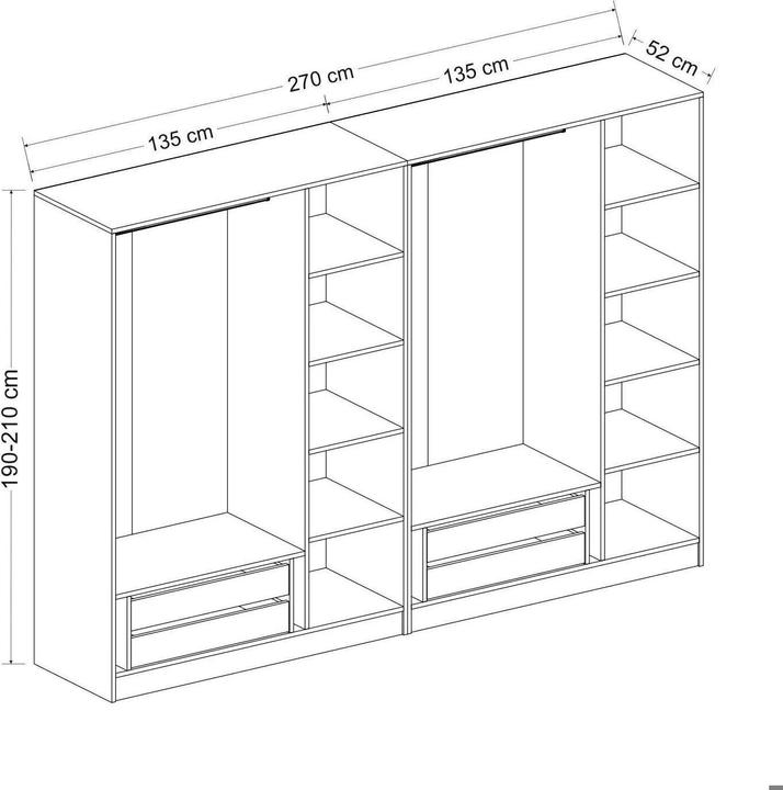 Actual product image Skye Decor Kaley (270 x 52 x 210 cm)