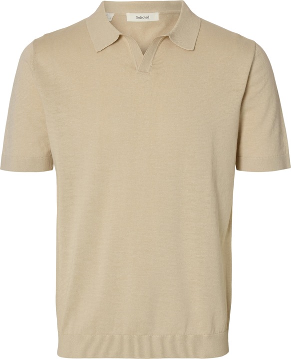 Selected Homme Slhmattis Ss Knit Sun Open Polo Noos