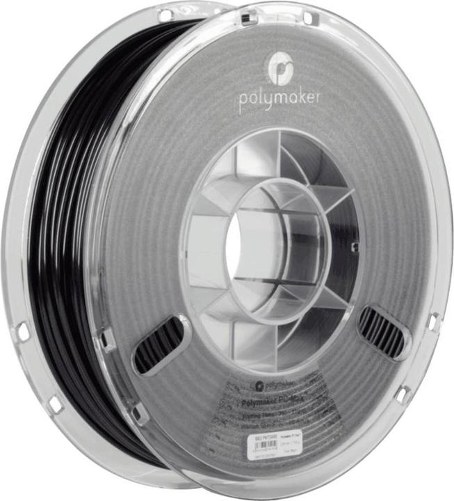 Actual product image Polymaker PC02001 Polymax Tough Filament PC (Polycarbonate) high stiffness, hit (Carbon, 1.75 mm, 750 g, Black)