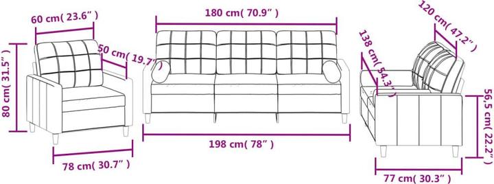 Produktbild vidaXL Zhdana (4-Sitzer)