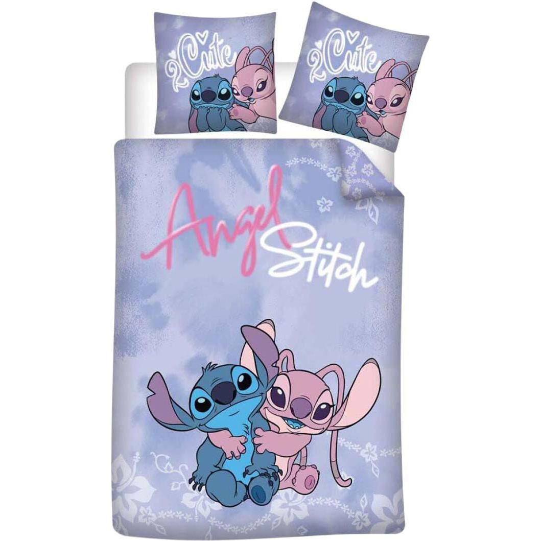 Procos, Biancheria da letto bambini, Stitch &amp Angel Bettbezug - 140x200 cm