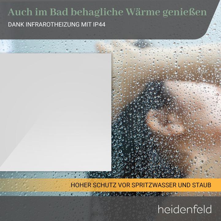 Actual product image Heidenfeld Infrared heater HF-HP130 radiator flat heating panel wall ceiling heating (500 Watt)