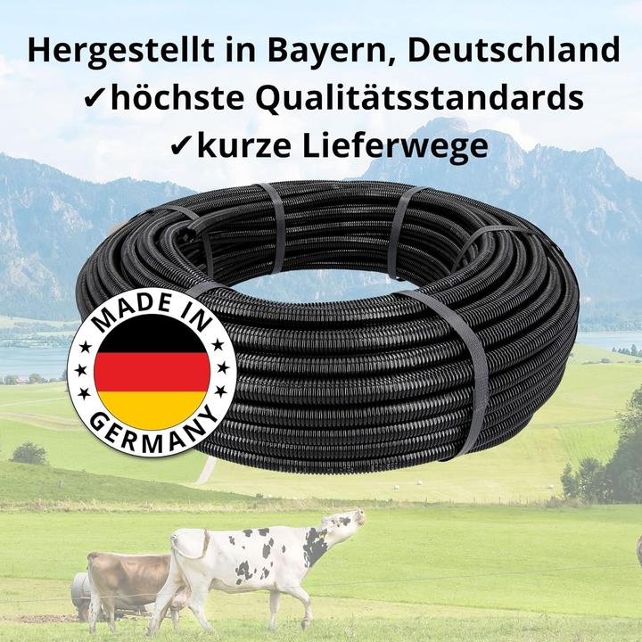 Actual product image Kalitec 5 metre corrugated conduit, slotted NW 26 I open corrugated conduit I marten protection conduit I (500 cm)