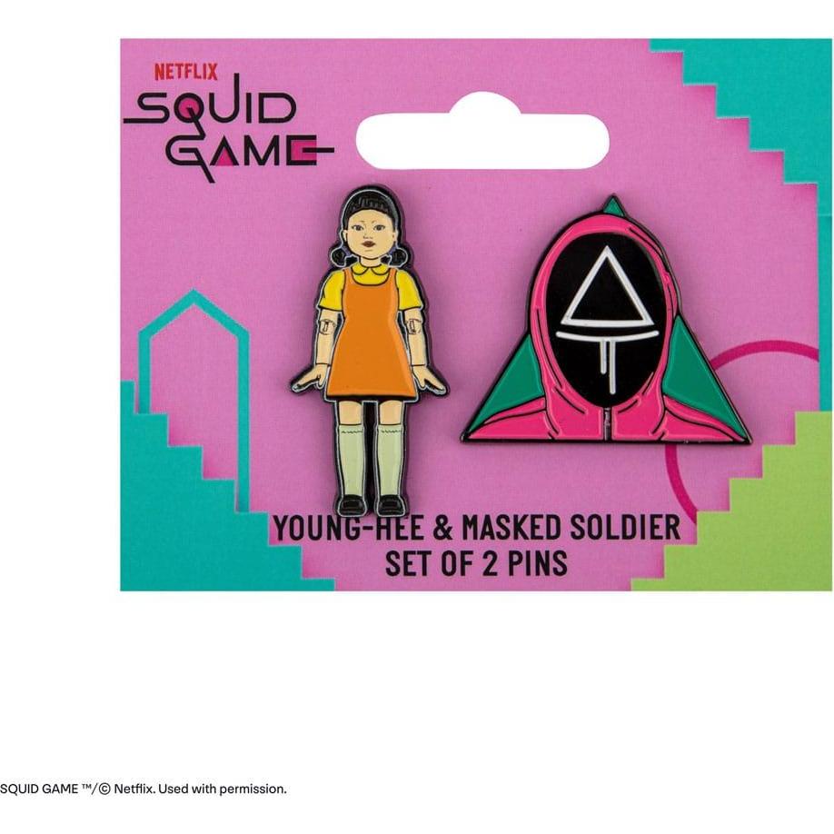 Cinereplicas, Anstecknadel, Squid Game Ansteck-Pins 2er-Pack Young-hee & Soldier