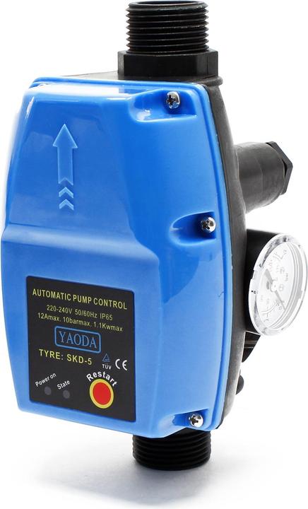 Produktbild Wiltec Druckschalter EPC-4 230V 1-phasig Pumpensteuerung Hauswasserwerk (Hauswasserpumpe)