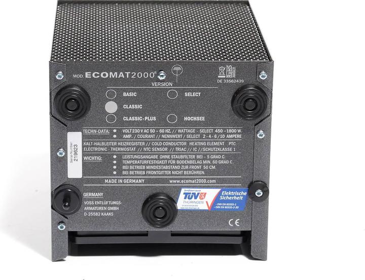 Actual product image Ecomat Classic fan heater (1800 W)