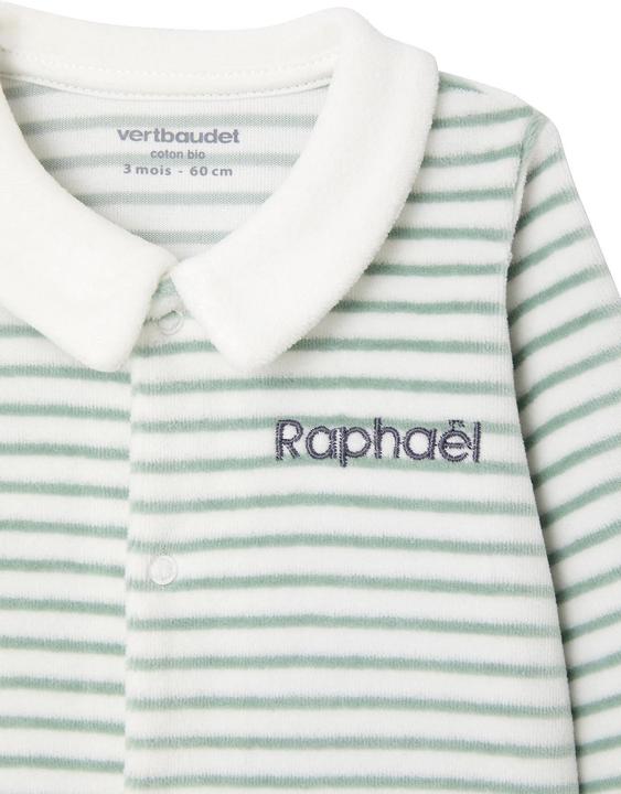 Produktbild Vertbaudet Bio-Kollektion: Baby Samt-Strampler mit Öffnung vorn (50)